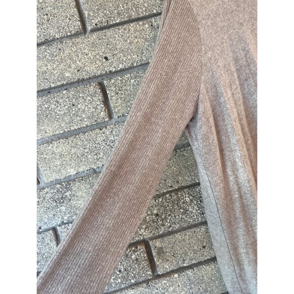 Anthropologie Gray Open Front Cardigan Sweater L - Picture 7 of 8